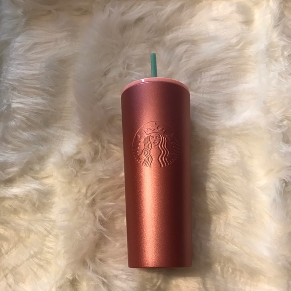 NWT Glitterish Stainless Steel Rose Pink Tumbler